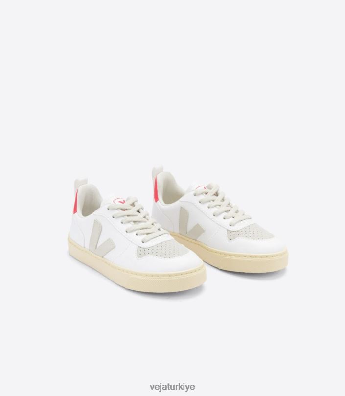 v-10 bağcıklar cwl beyaz pierre rose fluo D0XDT367Veja