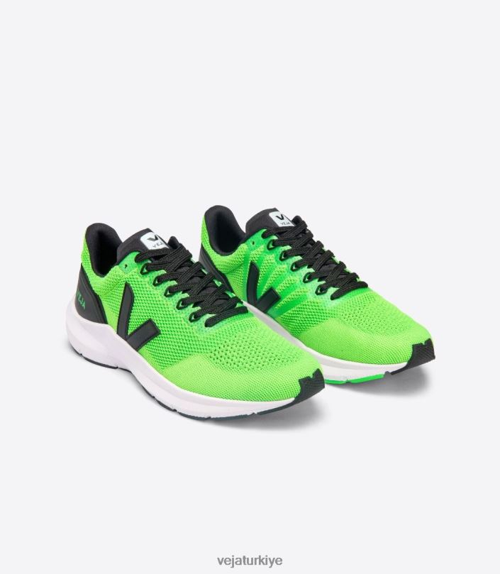 marlin v-knit vert fluo siyah D0XDT206Veja