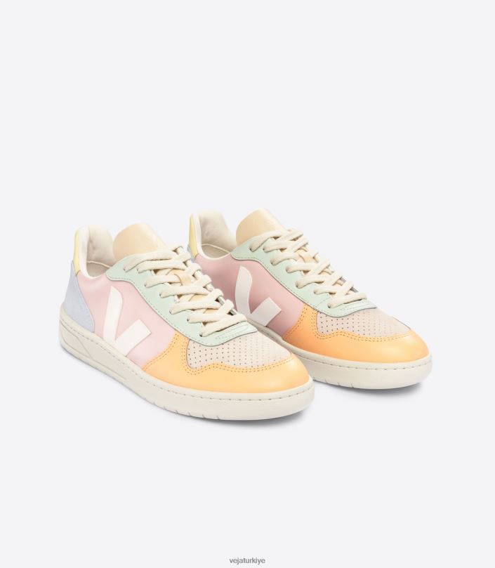 v-10 deri petal beyaz multico D0XDT60Veja
