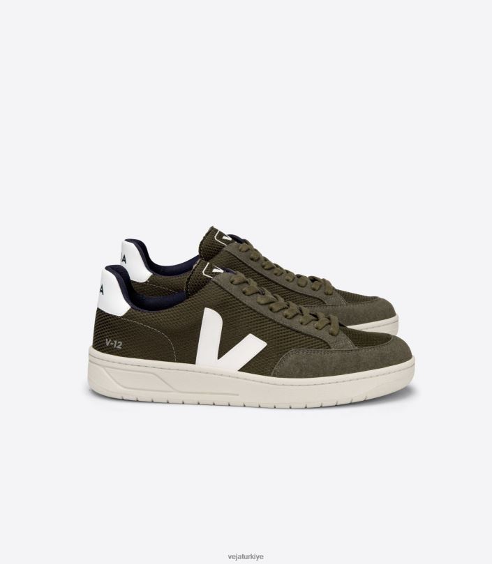 v-12 vegan b-mesh zeytin beyazı D0XDT30Veja