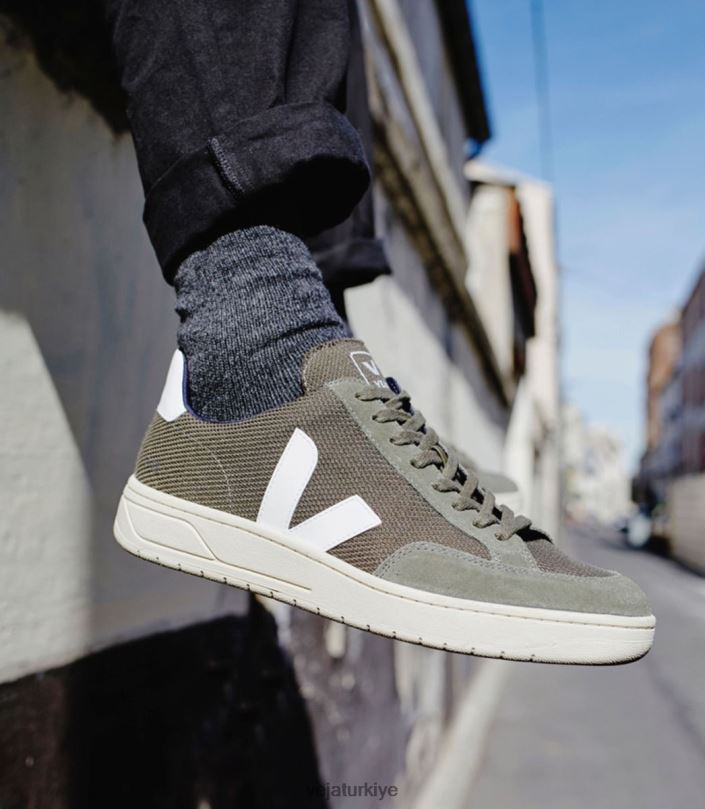 v-12 vegan b-mesh zeytin beyazı D0XDT30Veja
